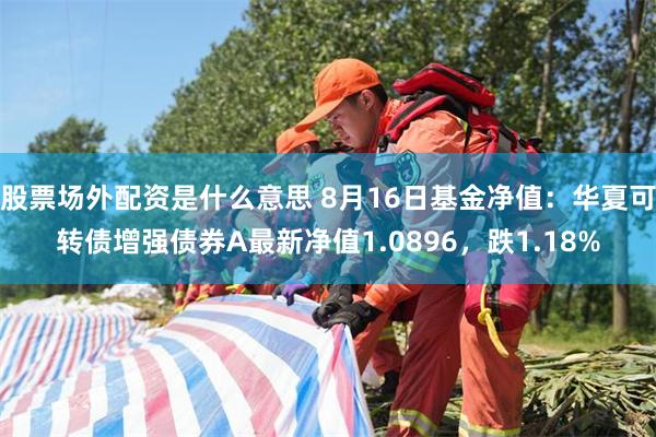 股票场外配资是什么意思 8月16日基金净值：华夏可转债增强债券A最新净值1.0896，跌1.18%