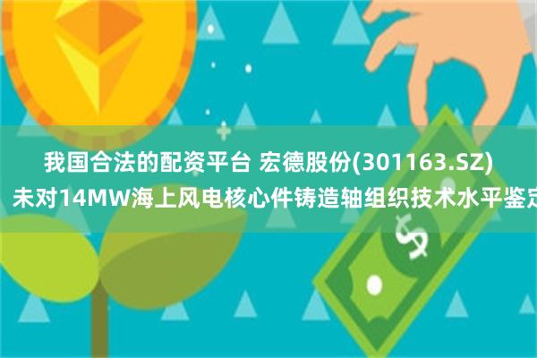 我国合法的配资平台 宏德股份(301163.SZ)：未对14MW海上风电核心件铸造轴组织技术水平鉴定